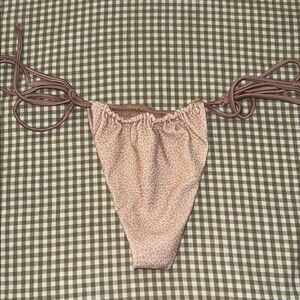 Frankie's Bikinis Tan Leopard Print Bikini Bottom